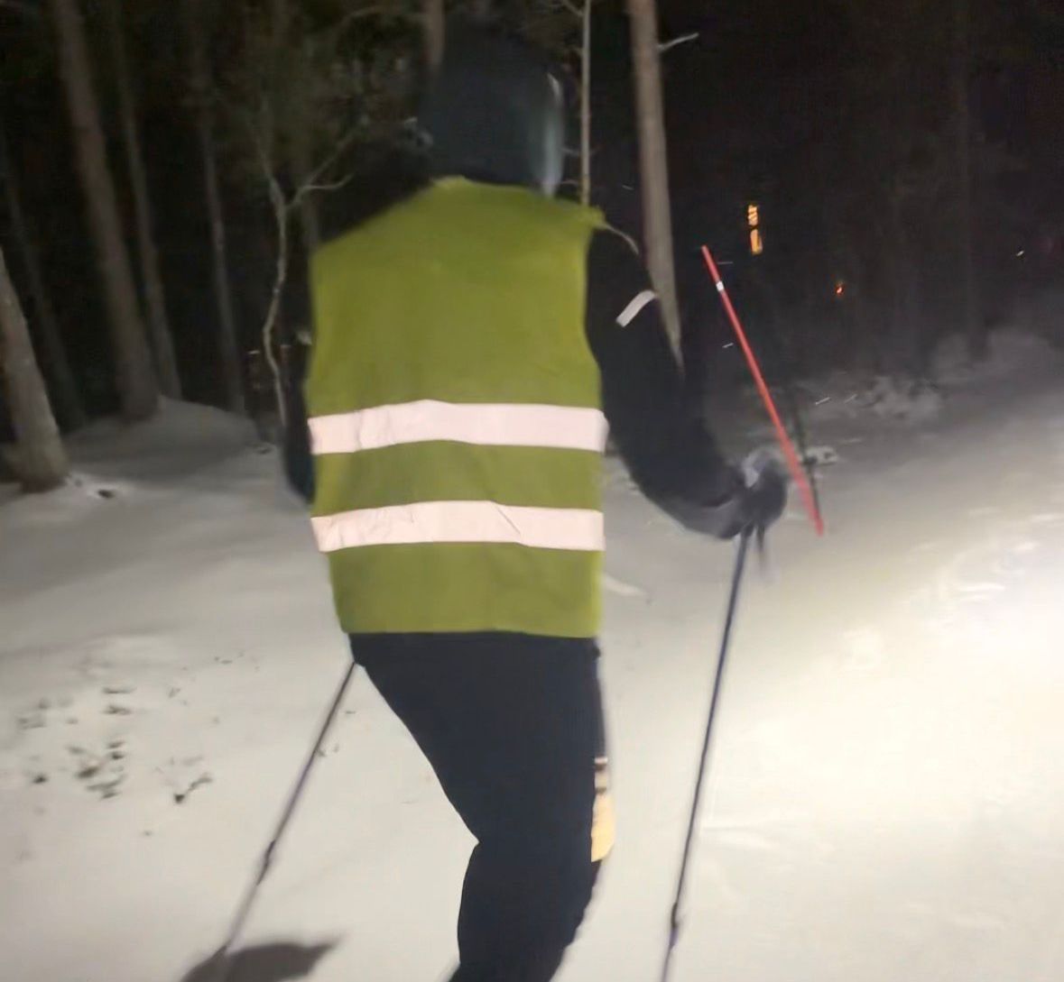 Cross-country skiing in Norway.